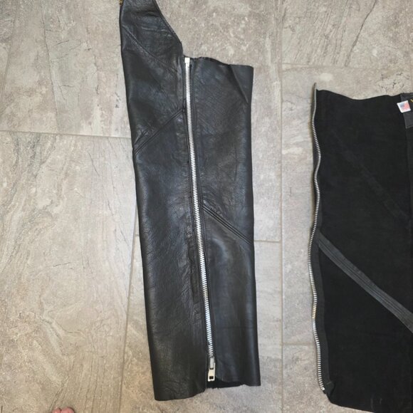 vintage Vanson Leathers Motorcycle Chaps Men small women large - Picture 8 of 15